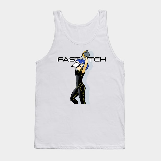 .Fastpitch Fastball Tank Top by Spikeani